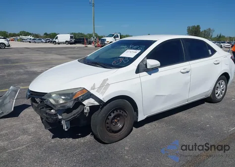 2014 Toyota Corolla L z USA, uszkodzony, nr VIN 2T1BURHE3EC057680